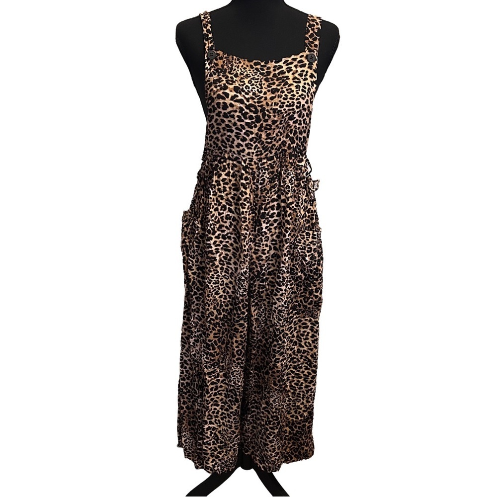ASOS Petite Leopard Print Cropped Jumpsuit 8P